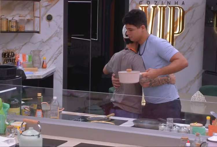 João Pedro e Guilherme no BBB25 (Reprodução/Globoplay)