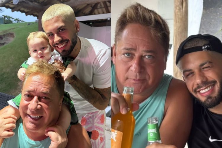 Leonardo, Zé Felipe e José Leonardo (Reprodução: Instagram)