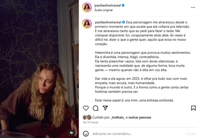 Post de Paolla - Instagram