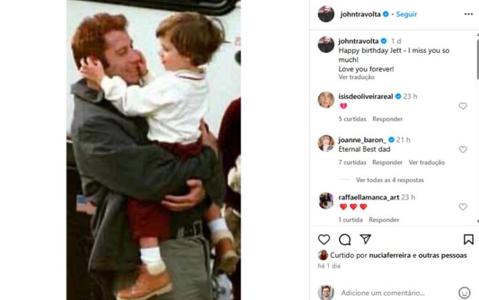 Post de Travolta - Instagram