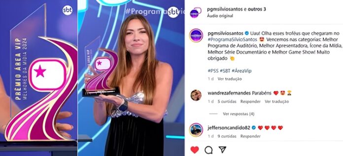 Publicação Programa Silvio Santos