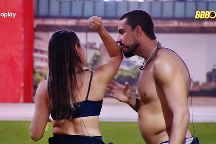 Renata e Maike no BBB25 - Foto: TV Globo