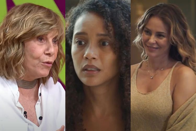 Renata Sorrah, Taís Araújo e Paolla Oliveira (Reprodução: TV Brasil/TV Globo)