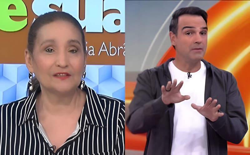 Sonia Abrão e Tadeu Schmidt